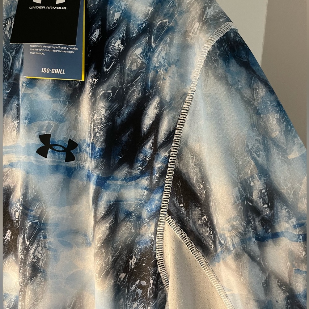 Under Armour Stretch wBreathable Mesh Back Long Sleeved Crew Neck Active Top - Picture 8 of 16